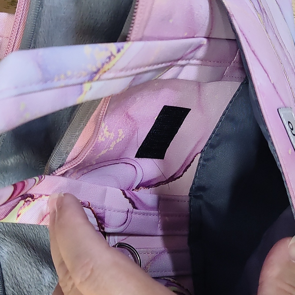 Mosiso Lap Top Shoulder Bag Pink Marble - Picture 5 of 7